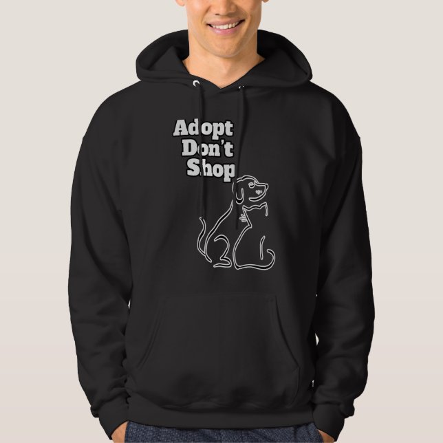 Moletom Adote o Compro Donu2019t Pets Animal Shelter Compa (Frente)