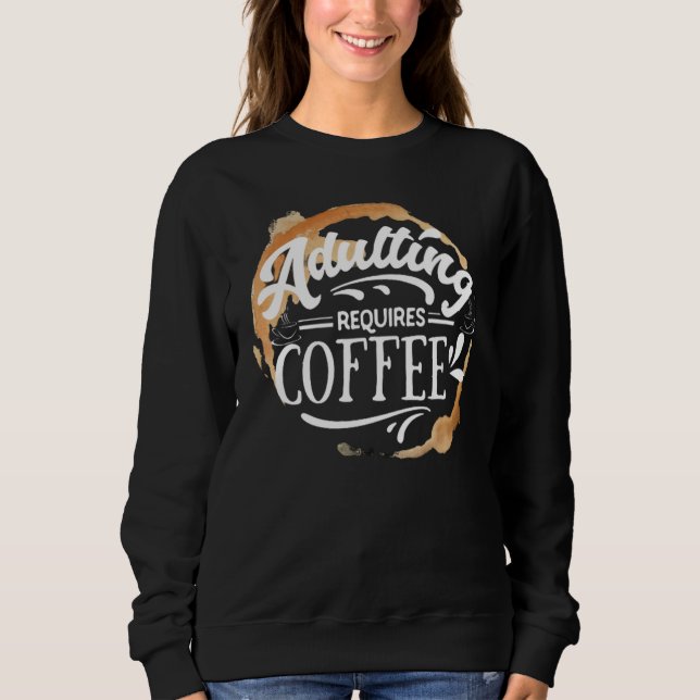 MOLETOM ADULTAR REQUER CAFÉ - ALTO CAFÉ (Frente)