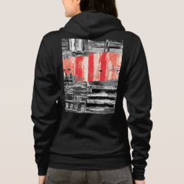 Moletom Adulto com Zíper – Design Abstrato Pulso V