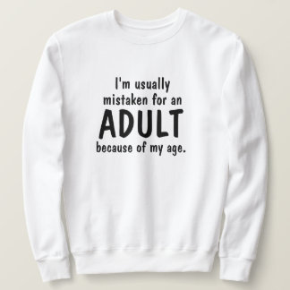 Moletom Adulto Idade Humor Humor Docinho Hoodie LOL Engraç