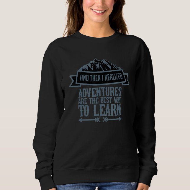Moletom Adventure Adventure A Melhor Forma De Aprender O C (Frente)