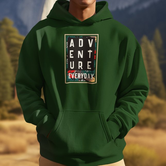Moletom Adventure diariamente (Gift this adventure everyday hoodie to your loved one and surprise theme)