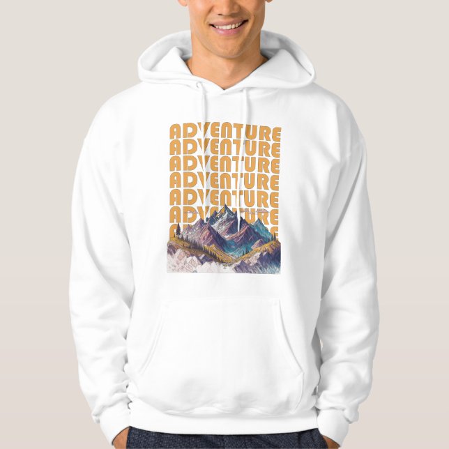 Moletom Adventure Mountain design. (Frente)