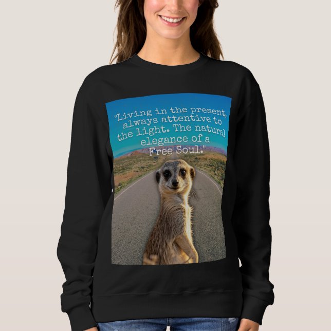 Moletom Adventurous Meerkat Living (Frente)