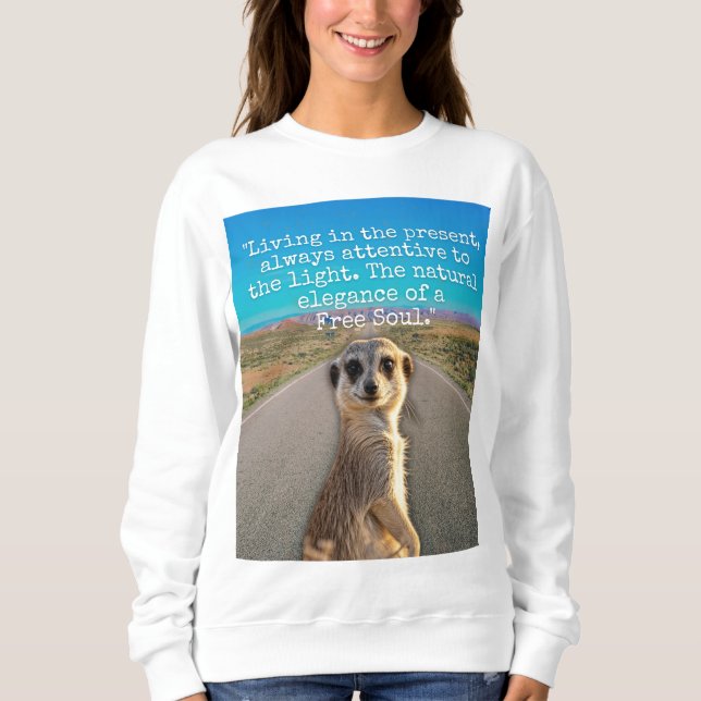Moletom Adventurous Meerkat Living (Frente)