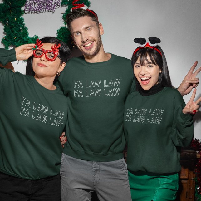 Moletom Advogado engraçado piada de Natal Fa Lei Lei (Criador carregado)