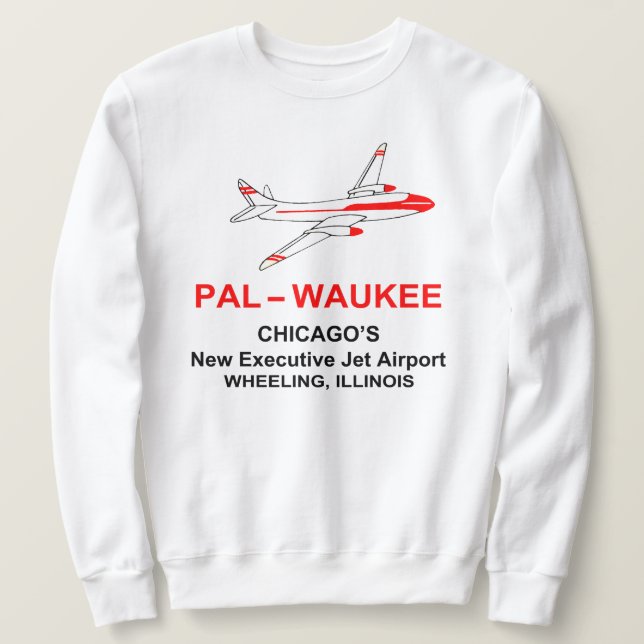 Moletom Aeroporto de Palwaukee, Wheeling, Illinois (Frente do Design)