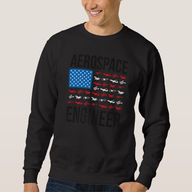 Moletom Aerospace Engineering US Flag Aerospace Engineer W (Frente)