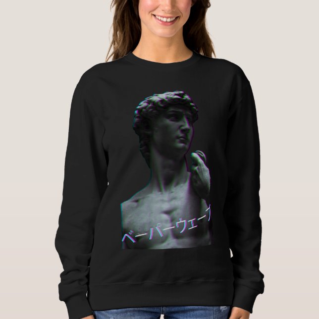 Moletom Aesthetic Art History David of Michelangelo Retro  (Frente)