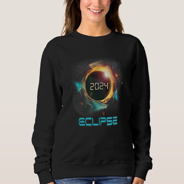 Moletom Aesthetic Colorful Total Solar Eclipse 2024 (Frente)