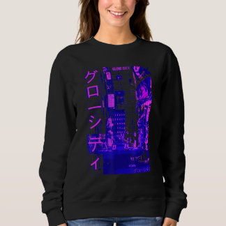 Moletom Aesthetic Modern Style Japan Glow City Streets Lig