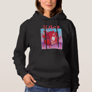 Moletom Aesthetic Morango Milk Shake Vaporwave 90s Japa