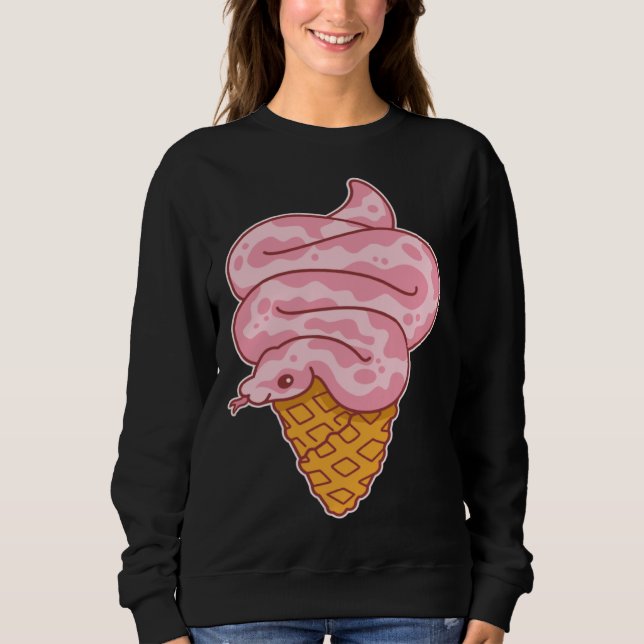 Moletom Aesthetic Pink Snake Ice Cream (Frente)