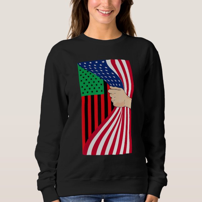 Moletom African American Flag Pan African Black Liberation (Frente)
