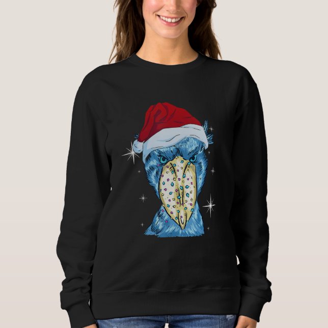 Moletom African Bird Christmas Shoebill Santa Hat Shoebill (Frente)