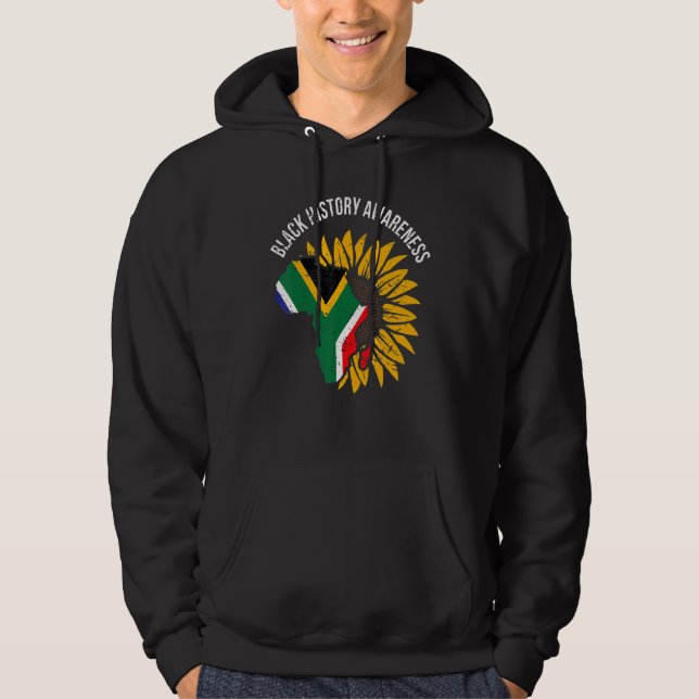 Moletom African Flag Flower Cool Black History Awareness M (Frente)