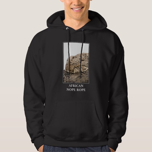 Moletom African Nope Rope - Puff adder Cobra Danger (Frente)