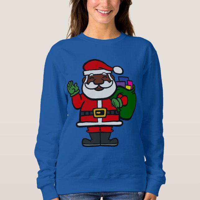 Moletom africano negro santa claus xmas (Frente)
