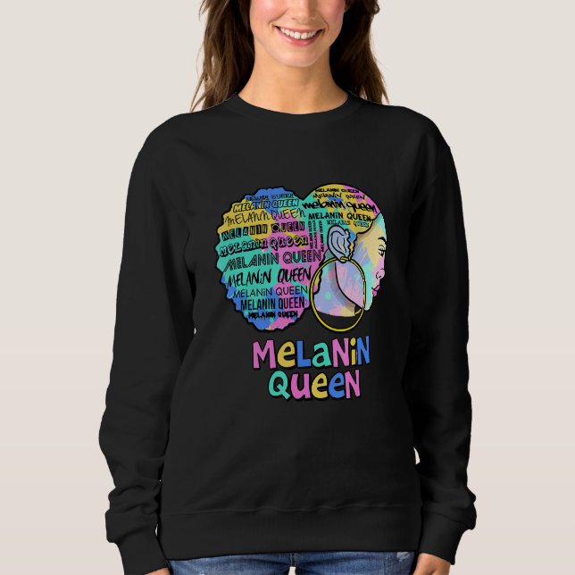 Moletom Afro American Women Melanin Queen African American (Frente)