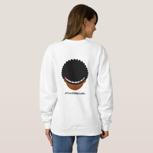 Moletom Afro frente e verso de #Proud2BNaturalMe