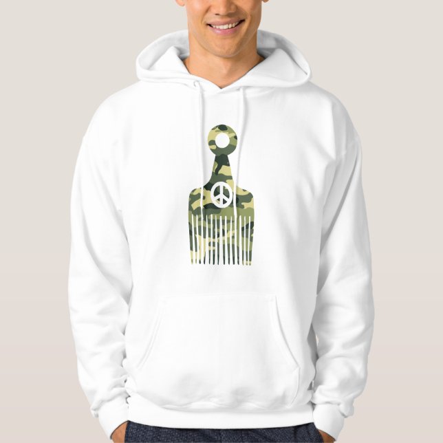 Moletom Afro Hair Peace Camo (Frente)