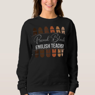 Moletom Afro Orgulhento Professor negro Inglês Educador ne