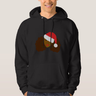 Moletom Afro Puff Girl Papai Noel Natal