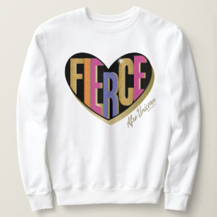 Moletom Afro Unicorn Fierce Heart Design