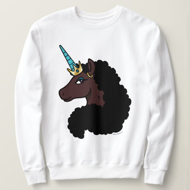 Moletom Afro Unicorn | Magia (Frente do Design)