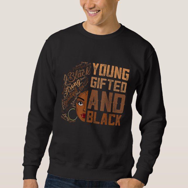 Moletom Afro Young Gifted E Black Roupa African Melani (Frente)