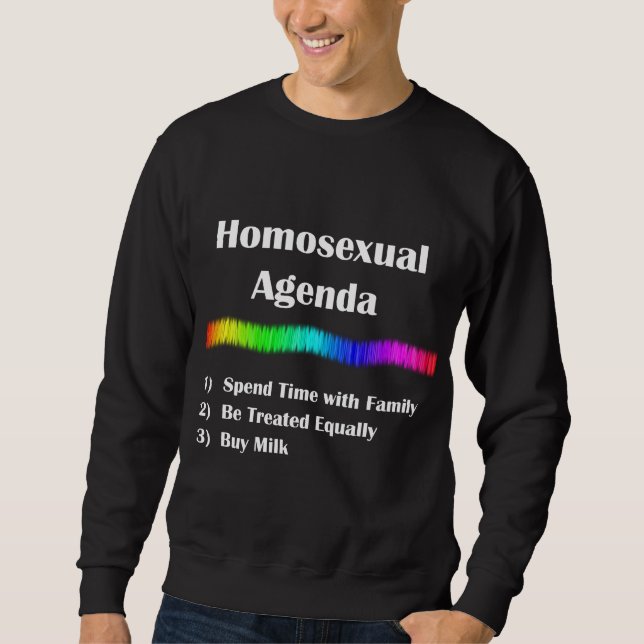 Moletom Agenda homossexual (Frente)
