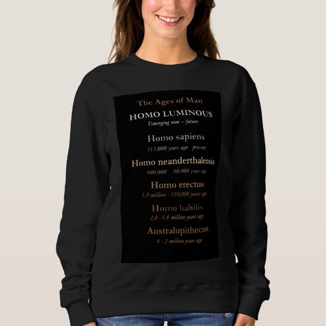 Moletom Ages Of Man Womens Sweatshirt (Frente)