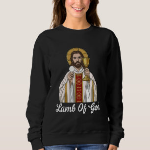 Moletom Agnus Dei Sanctus Tradicional em Massa Latina