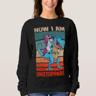 Moletom Agora Eu Sou Implacável T Rex Dinossaur Dino Tyran