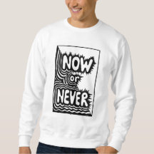 "Agora ou Nunca" Slogan Inspirador - Moderno e Ous