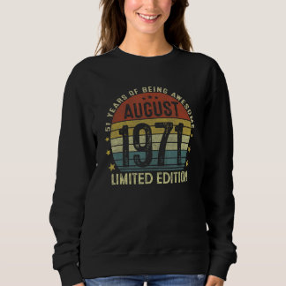 Moletom Agosto de 1971 51º aniversário 51 anos 1