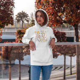 Moletom Agradeço a gratidão abençoada Ação de Graças