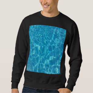 Moletom Água de Piscina Azul Céu Cristalino