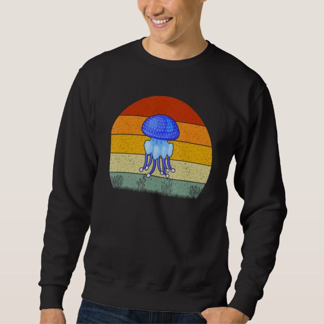 Moletom Água-viva Estilo Retro Vintage (Frente)