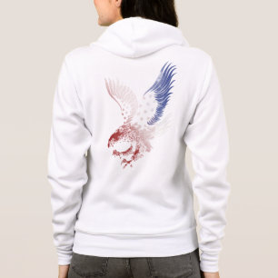 Moletom Águia Americana, Patriota, Vermelho Branco & Azul,