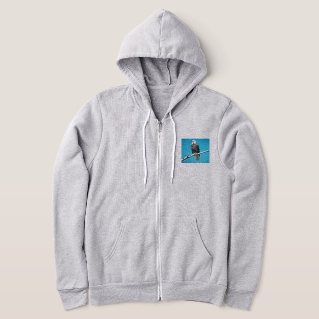Moletom Águia em Cheio de árvore - Zip Hoodie (Postura )