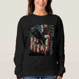 Moletom Águia Grunge Bandeira Americana 1776-2026