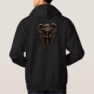Moletom Águia Imperial com Espada - Maior Emblema Dourado