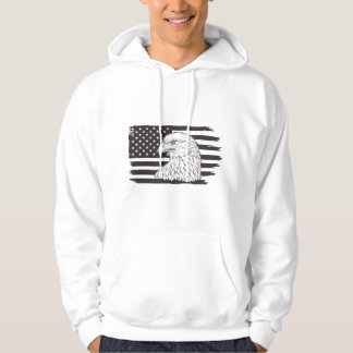Moletom Águia Orgulhosa com bandeira americana