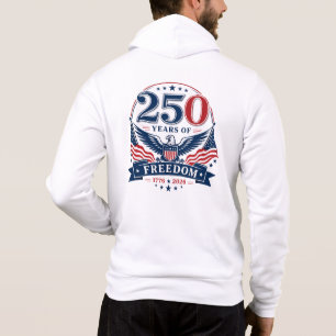Moletom Águia Patriótica com Design de 250 Anos de Liberda