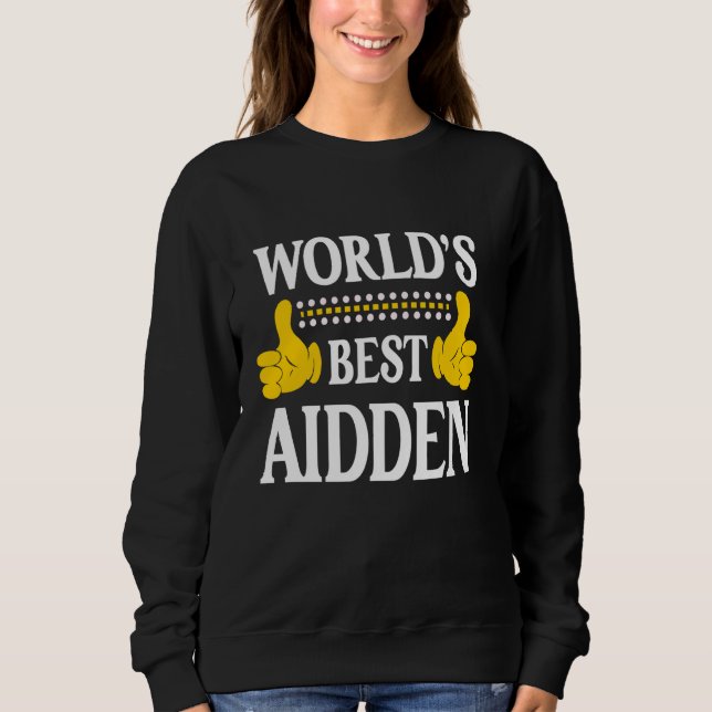 Moletom Aidden Personal Name Engraçado Primeiro Nome Melho (Frente)