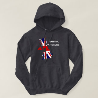 Moletom Aim High, Vote Lowe Statement British Map Hoodie