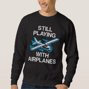 Moletom Ainda jogando com o aviador piloto do presente dos