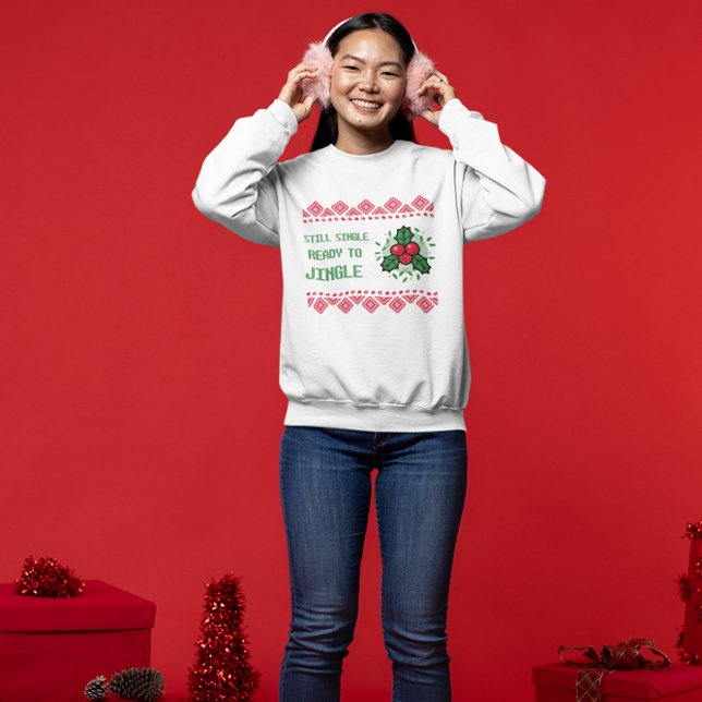 Moletom Ainda Solteira Pronta Para Jingle Feminino Natal D (Criador carregado)