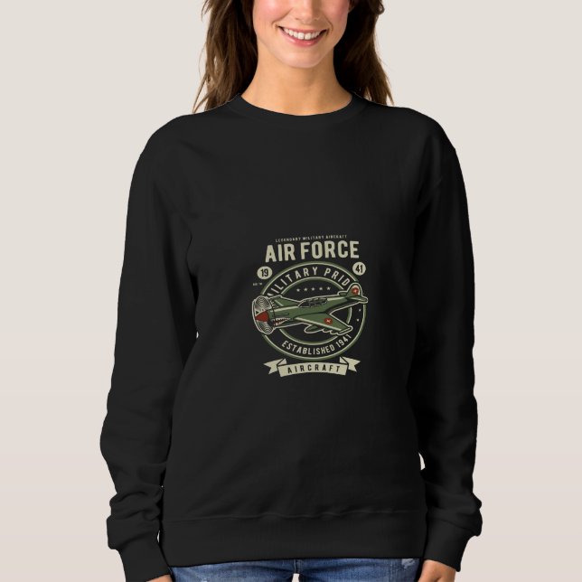 Moletom air force military pride aircraft (Frente)